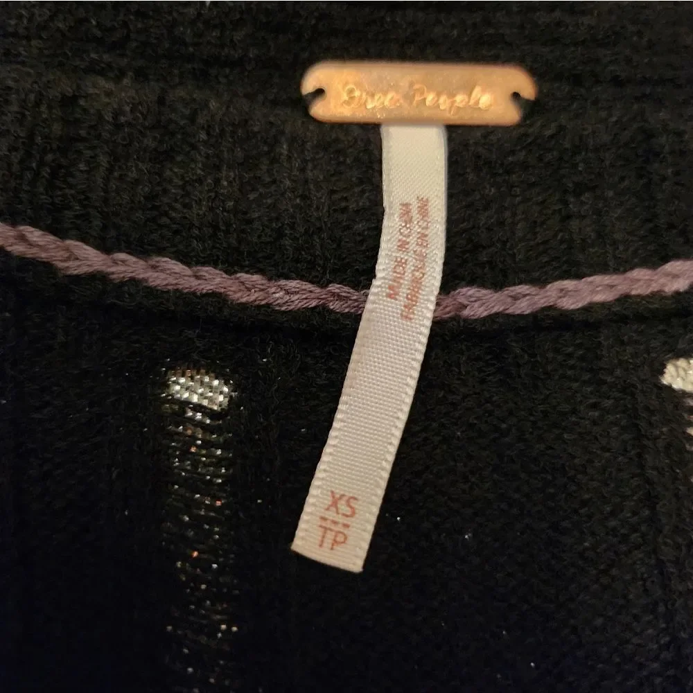 Free People Black Women's Sweater